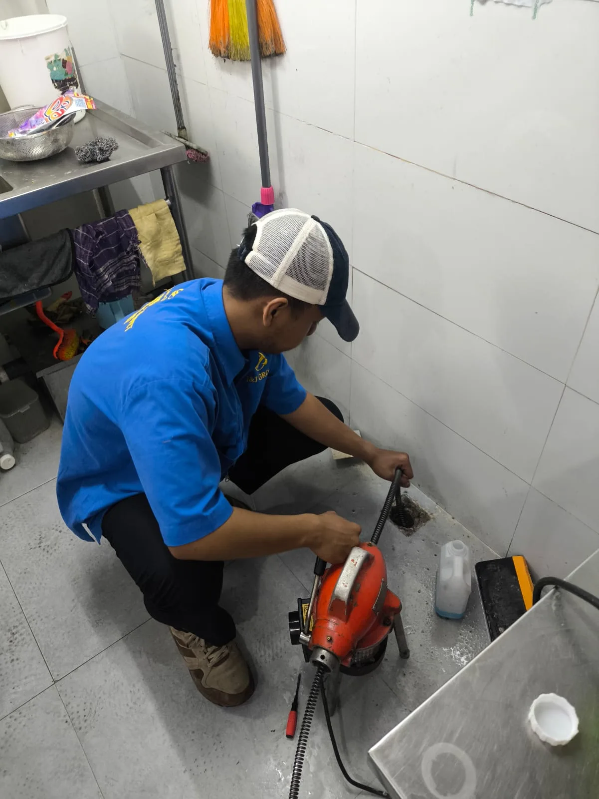 Dokumentasi - Pelancaran Saluran Mampet Area Resto